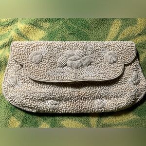 New, vintage beaded clutch